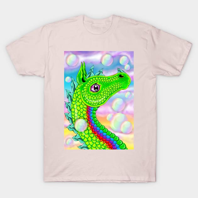 Green Air Dragon T-Shirt by MelanieJeyakkumar